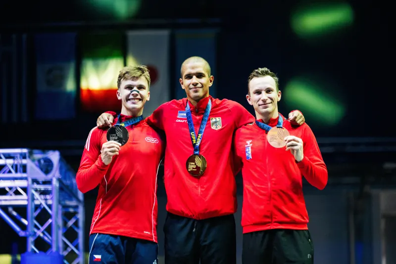 Marvin Dogue durante la final de la Copa del Mundo en Budapest