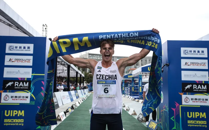 Matej Lukes en la final masculina del Mundial de Guiyang