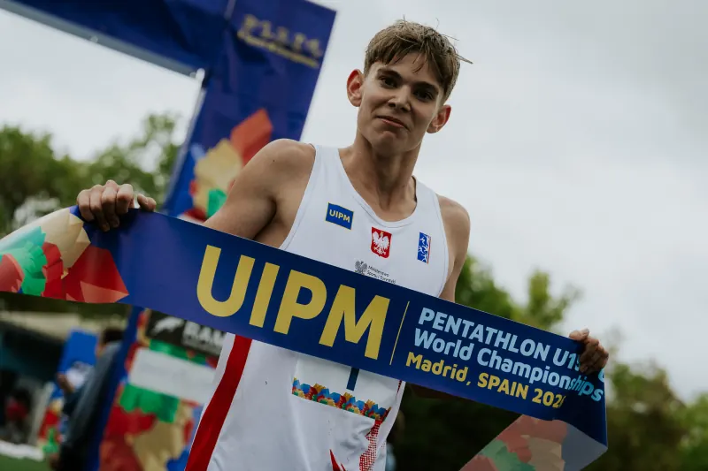 Karol Predki, campeón del mundo U15 de tetratlón, en Madrid